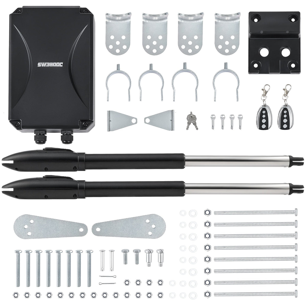 CO-Z 18-ft Dual Swing Universal Electric Driveway Gate Opener Kit