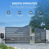 CO-Z 18-ft Dual Swing Universal Electric Driveway Gate Opener Kit