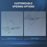 CO-Z 18-ft Dual Swing Universal Electric Driveway Gate Opener Kit