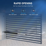 CO-Z 18-ft Dual Swing Universal Electric Driveway Gate Opener Kit