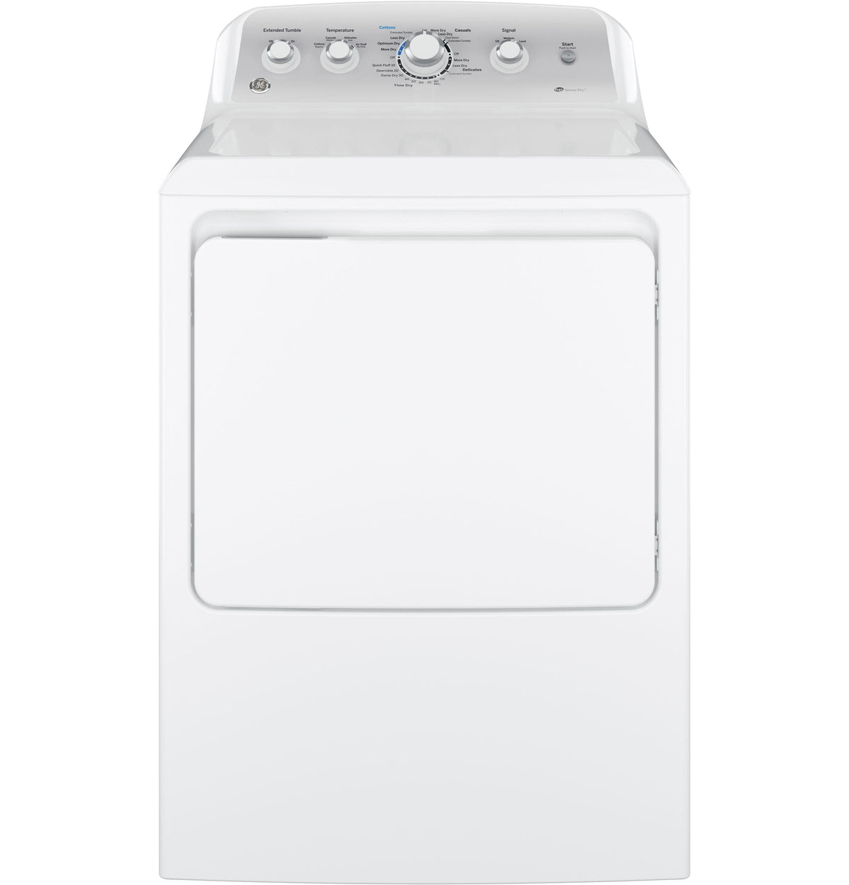 GE 7.2-cu ft Electric Dryer (White)