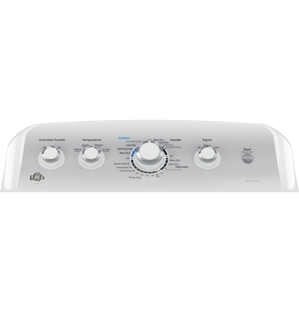 GE 7.2-cu ft Electric Dryer (White)