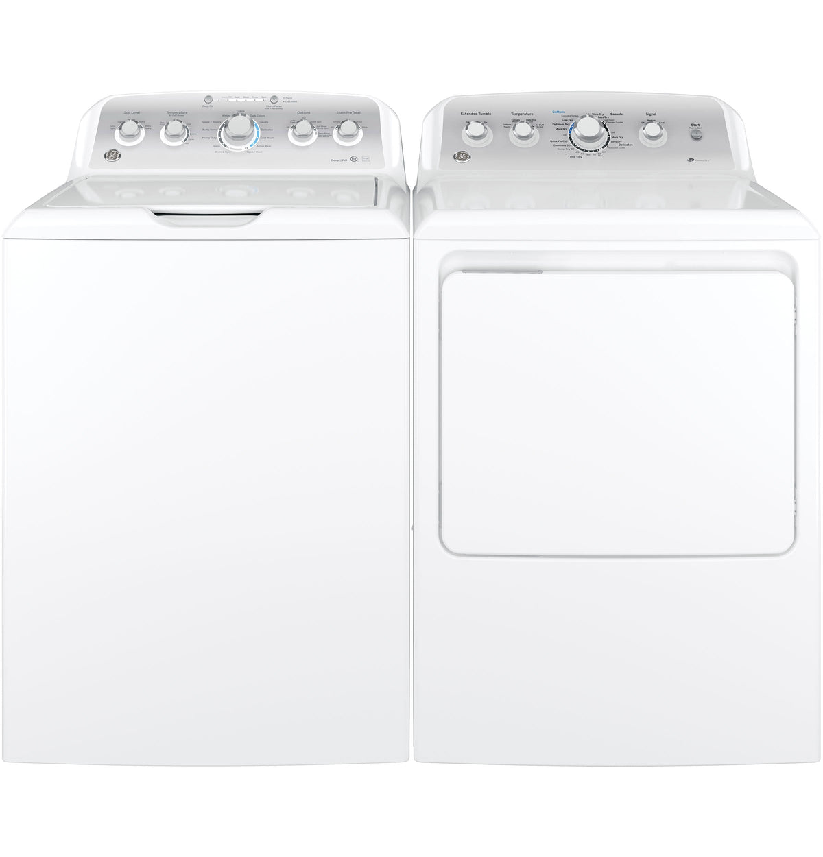 GE 7.2-cu ft Reversible Side Swing Door Gas Dryer (White)