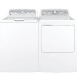 GE 7.2-cu ft Reversible Side Swing Door Gas Dryer (White)