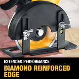 DEWALT 4-in Wet/Dry Continuous Rim Diamond Saw Blade, 20mm Arbor (DW4729)