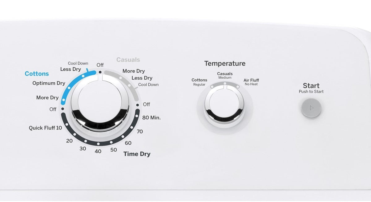 GE 6.2-cu ft Electric Dryer (White) GTX33EASKWW