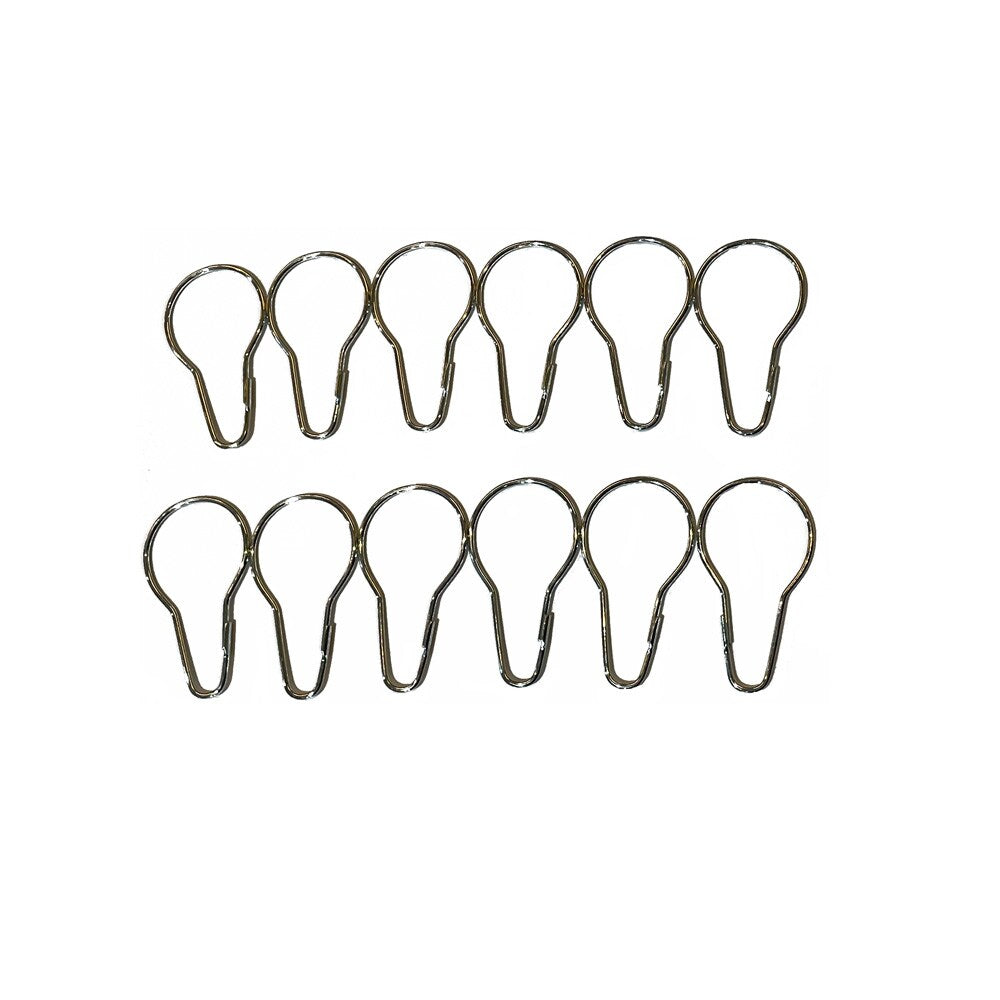 Project Source 12-Pack Zinc-Finish Steel Curtain Rings, 0.2-in Diameter