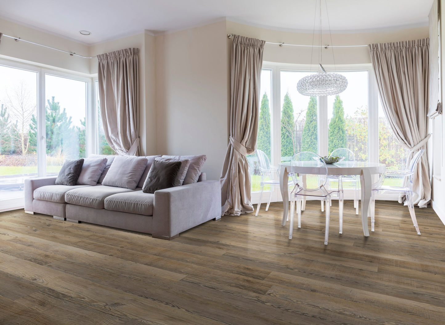 CALI Longboards Vinyl Pro Point Break Pine 9-in W x 70.87-in L x 8-mm T Waterproof Interlocking Luxury Vinyl Plank Flooring, 20-mil Wear Layer (26.62-sq ft/Carton)