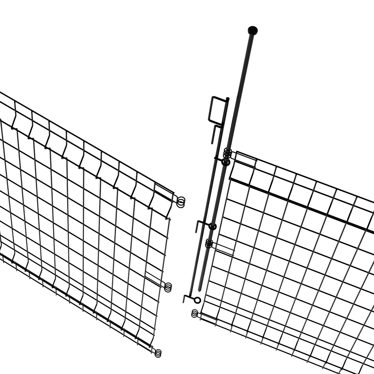 YARDLINK 3-ft H x 1-1/2-in W Powder-coated Galvanized Steel Decorative Metal No Dig Garden Fence Post