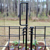 YARDLINK 3-ft H x 1-1/2-in W Powder-coated Galvanized Steel Decorative Metal No Dig Garden Fence Post