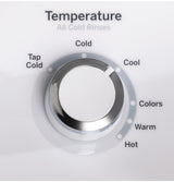 GE Gas Stacked Laundry Center with 3.9-cu ft Washer and 5.9-cu ft Dryer, ENERGY STAR, White (GUD27GESNWW)