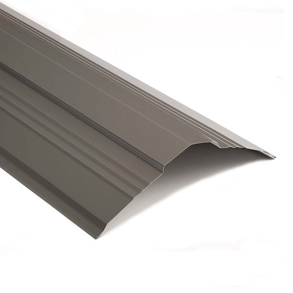 Metal Sales Universal Ridge Cap, 0.613-in x 126-in, 29-Gauge Steel, Charcoal