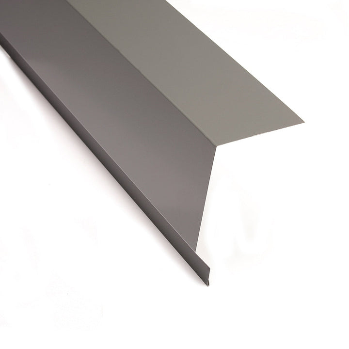 Metal Sales Eave Trim, Charcoal, 0.613-in x 126-in, 29-Gauge Steel Roof Panel Ridge Cap