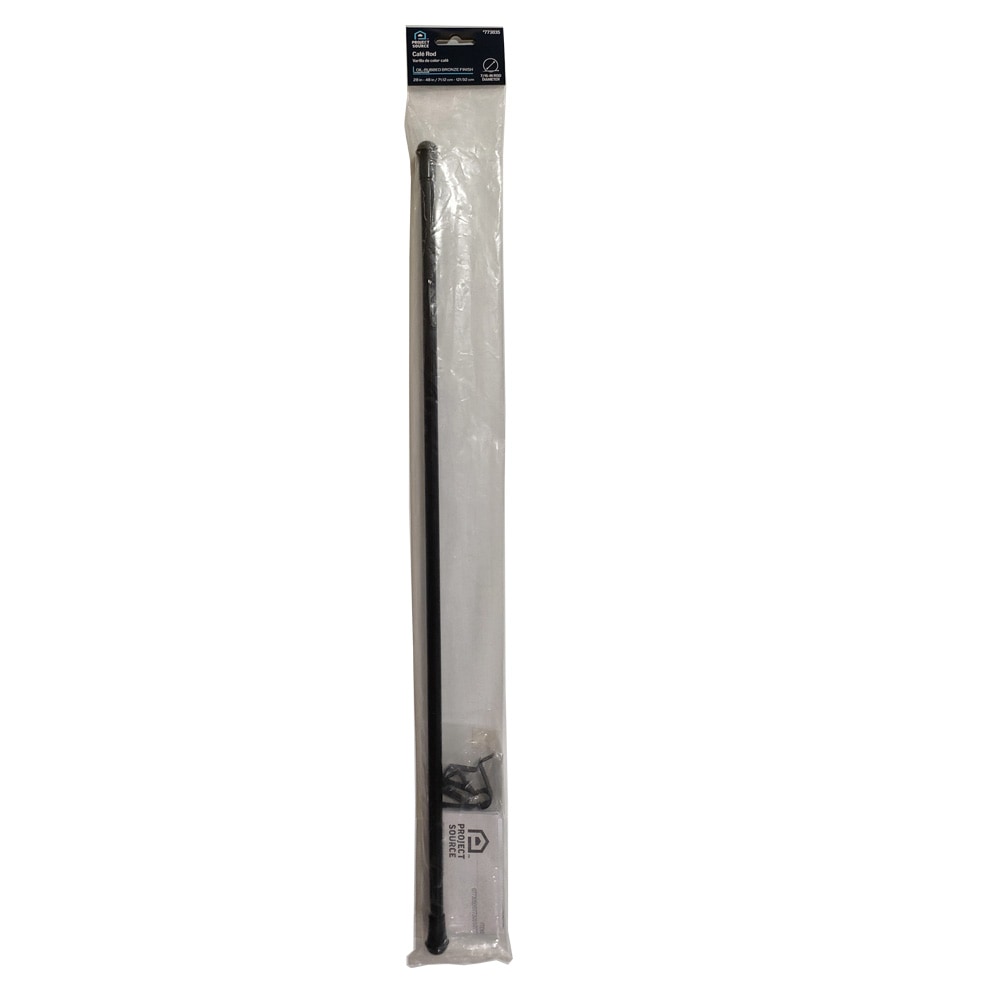 Project Source 28-in to 48-in Bronze Steel Sash Rod with Finials