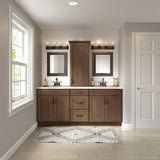 Diamond Express Jamestown 18-in W x 34.5-in H x 21-in D Colt Brown 3-Drawer Wood Wall-mount Cabinet Banks