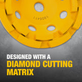 DEWALT XP Extended Performance Diamond 4.5-in Cup Wheel