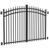 Freedom 5.02-ft Black Aluminum Driveway Gate