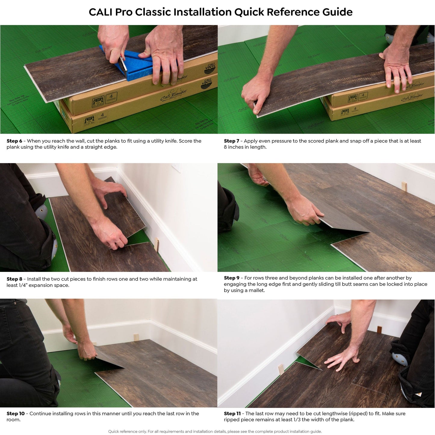 CALI Vinyl Pro Classic Mesquite 7-in W x 48-in L x 5.5-mm Waterproof Interlocking Luxury Vinyl Plank Flooring, 20-mil Wear Layer (23.77-sq ft/carton)