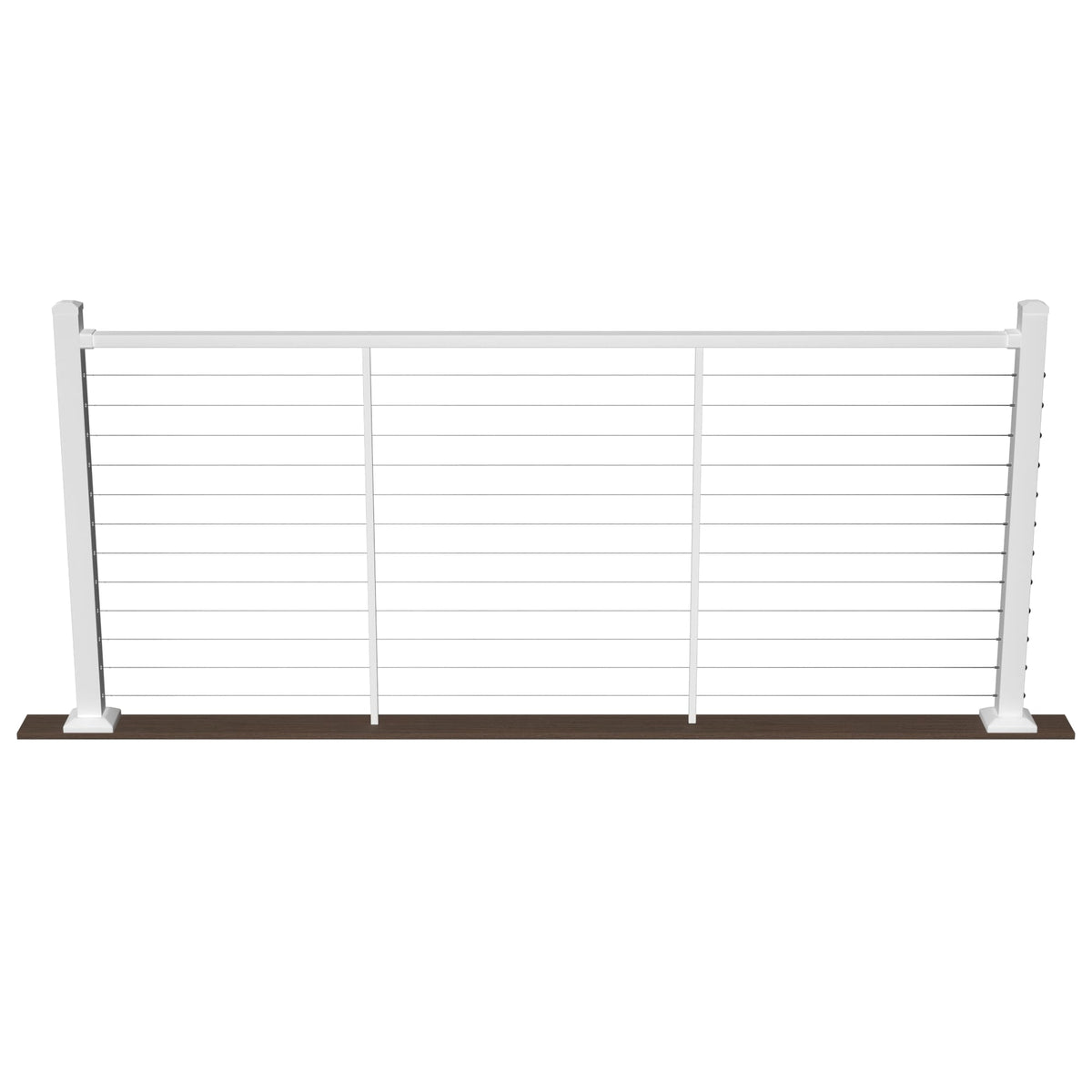 Deckorators Contemporary cable 8-ft x 42-in Textured White Aluminum Deck Cable Rail Kit