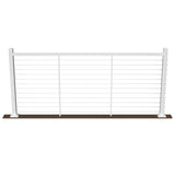 Deckorators Contemporary cable 8-ft x 42-in Textured White Aluminum Deck Cable Rail Kit