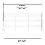 Deckorators Contemporary cable 8-ft x 42-in Textured White Aluminum Deck Cable Rail Kit