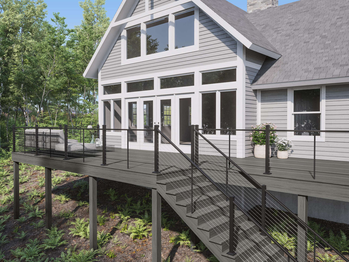 Deckorators Contemporary cable Aluminum Deck Cable Rail Kit