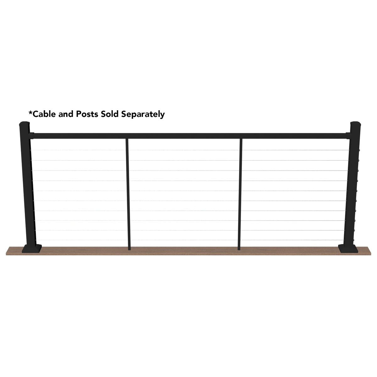 Deckorators Contemporary cable Aluminum Deck Cable Rail Kit