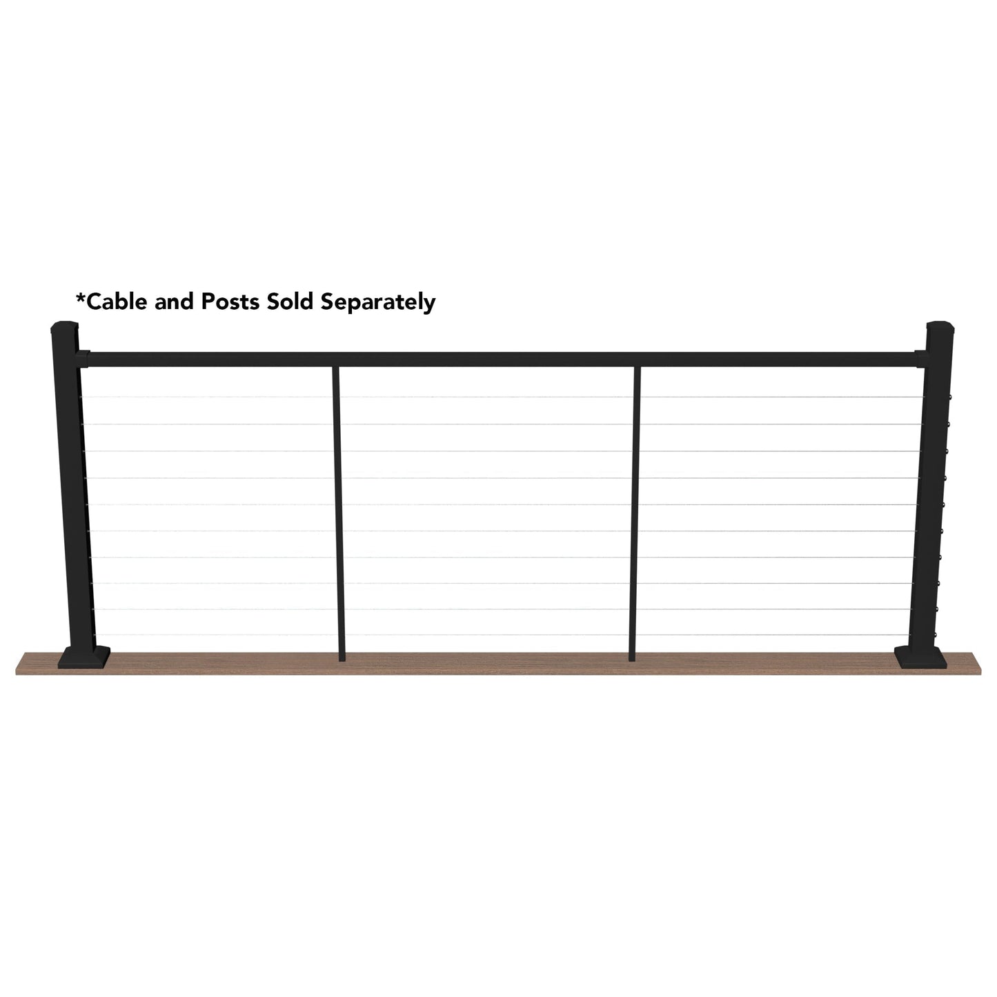 Deckorators Contemporary cable Aluminum Deck Cable Rail Kit