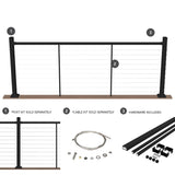 Deckorators Contemporary cable Aluminum Deck Cable Rail Kit