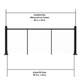 Deckorators Contemporary cable Aluminum Deck Cable Rail Kit
