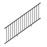 Deckorators Rapid Rail Matte Black Aluminum Deck Stair Rail Kit