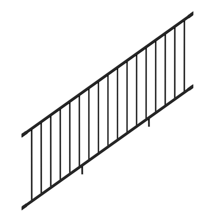 Deckorators Rapid Rail Matte Black Aluminum Deck Stair Rail Kit
