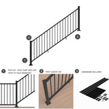 Deckorators Rapid Rail Matte Black Aluminum Deck Stair Rail Kit