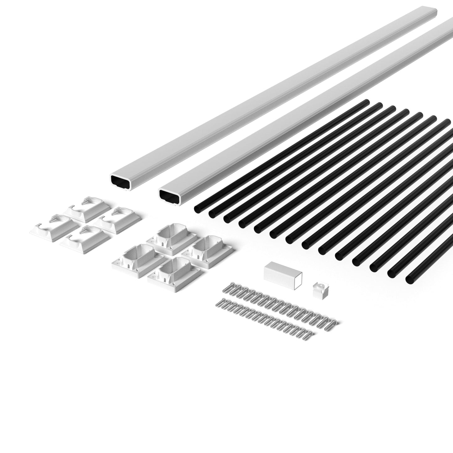 Deckorators Grab and Go 6-ft x 36-in White Composite Deck Rail Kit