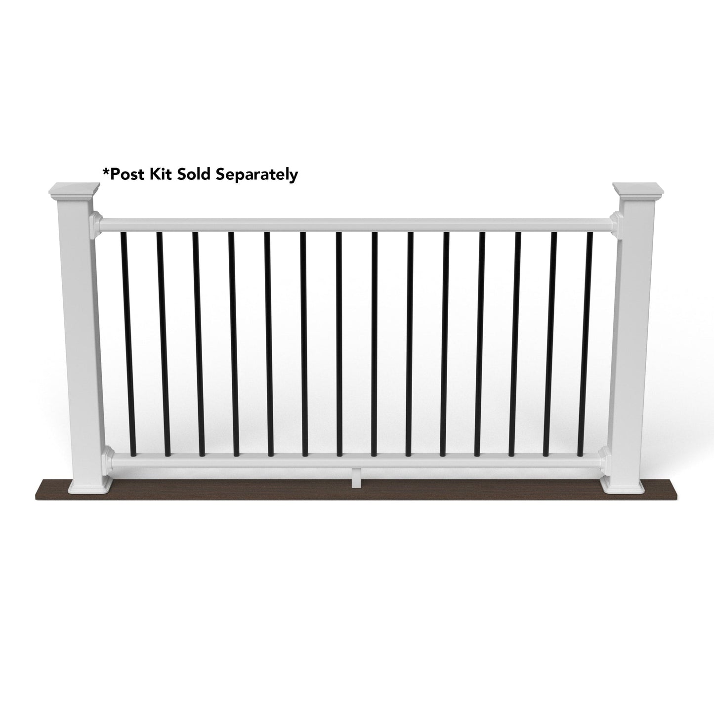 Deckorators Grab and Go 6-ft x 36-in White Composite Deck Rail Kit