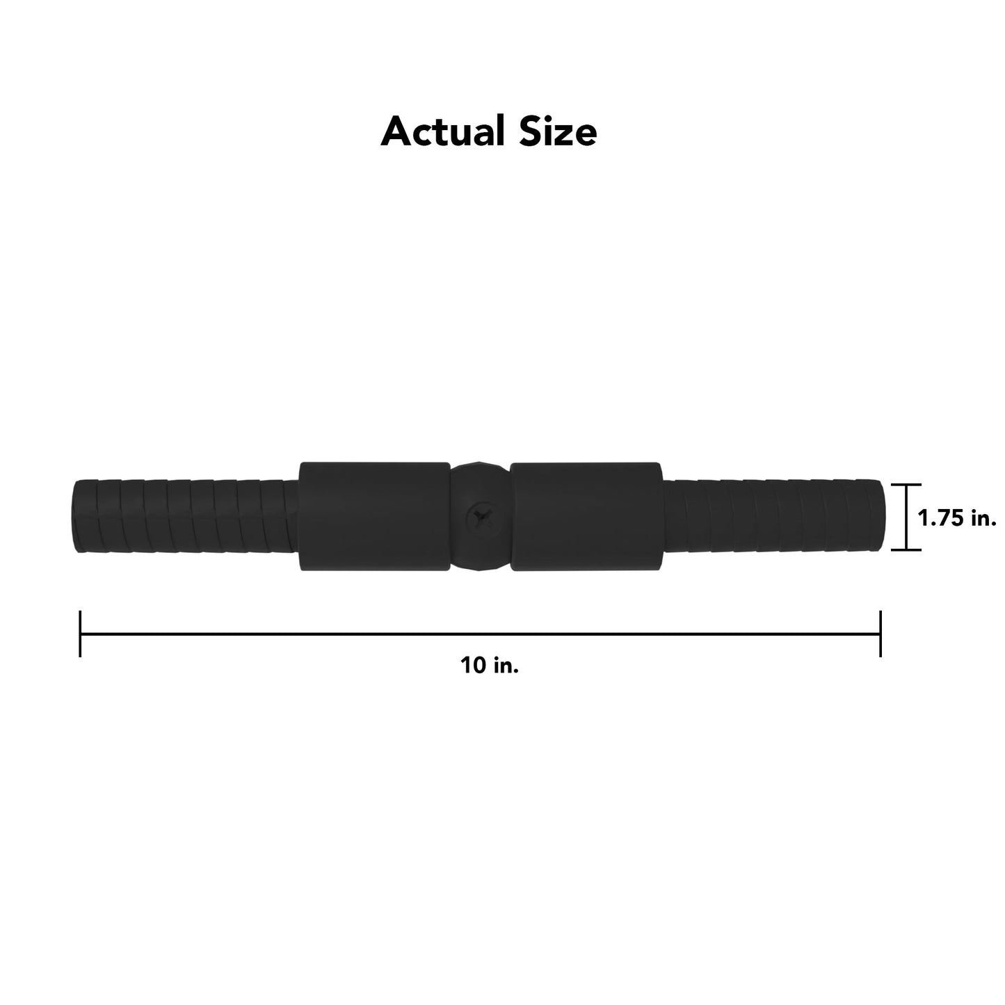Deckorators ADA-Compliant 1-ft x 2-in Textured Black Aluminum Deck Handrail Kit