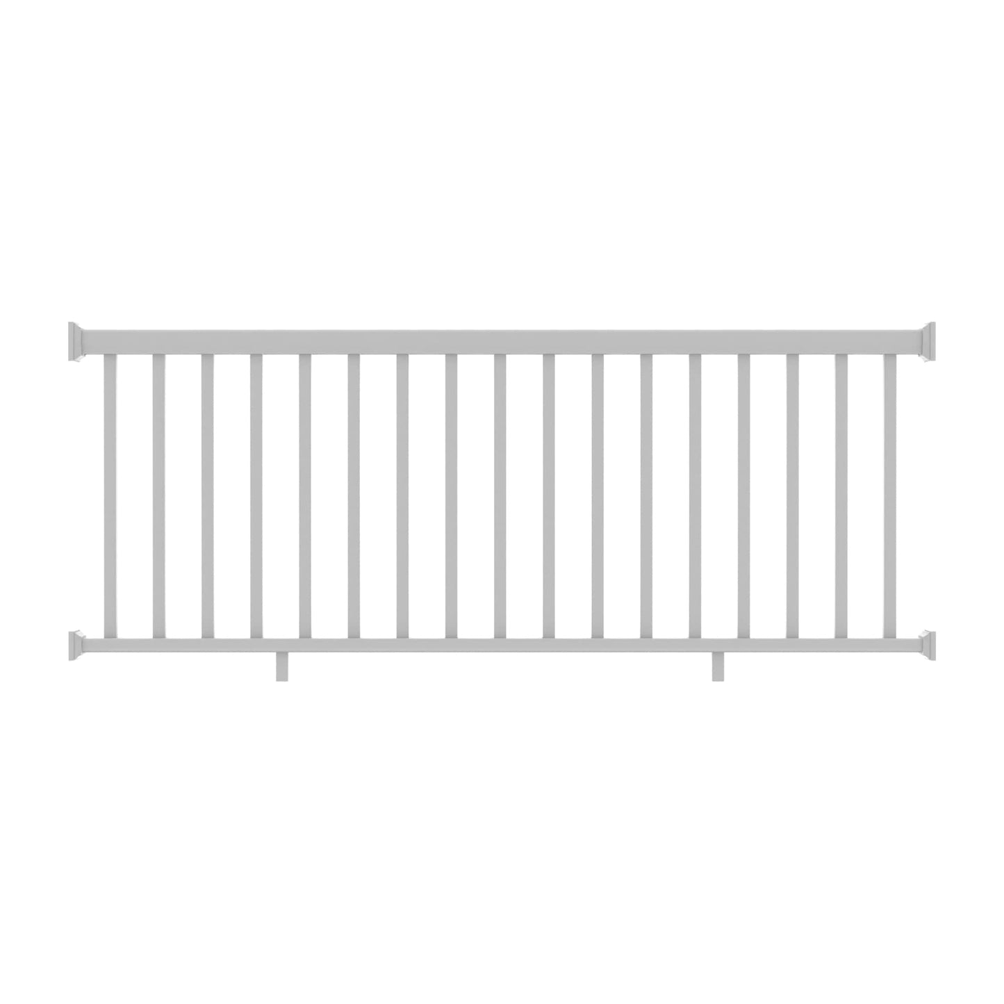 Deckorators Grab and Go 8-ft x 36-in White Composite Deck Rail Kit