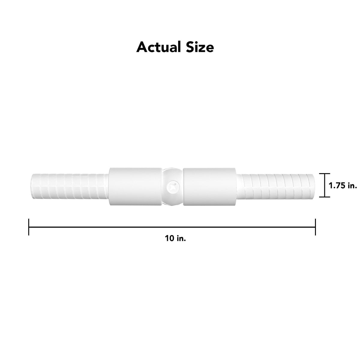 Deckorators ADA-Compliant 1-ft x 2-in Textured White Aluminum Deck Handrail Kit
