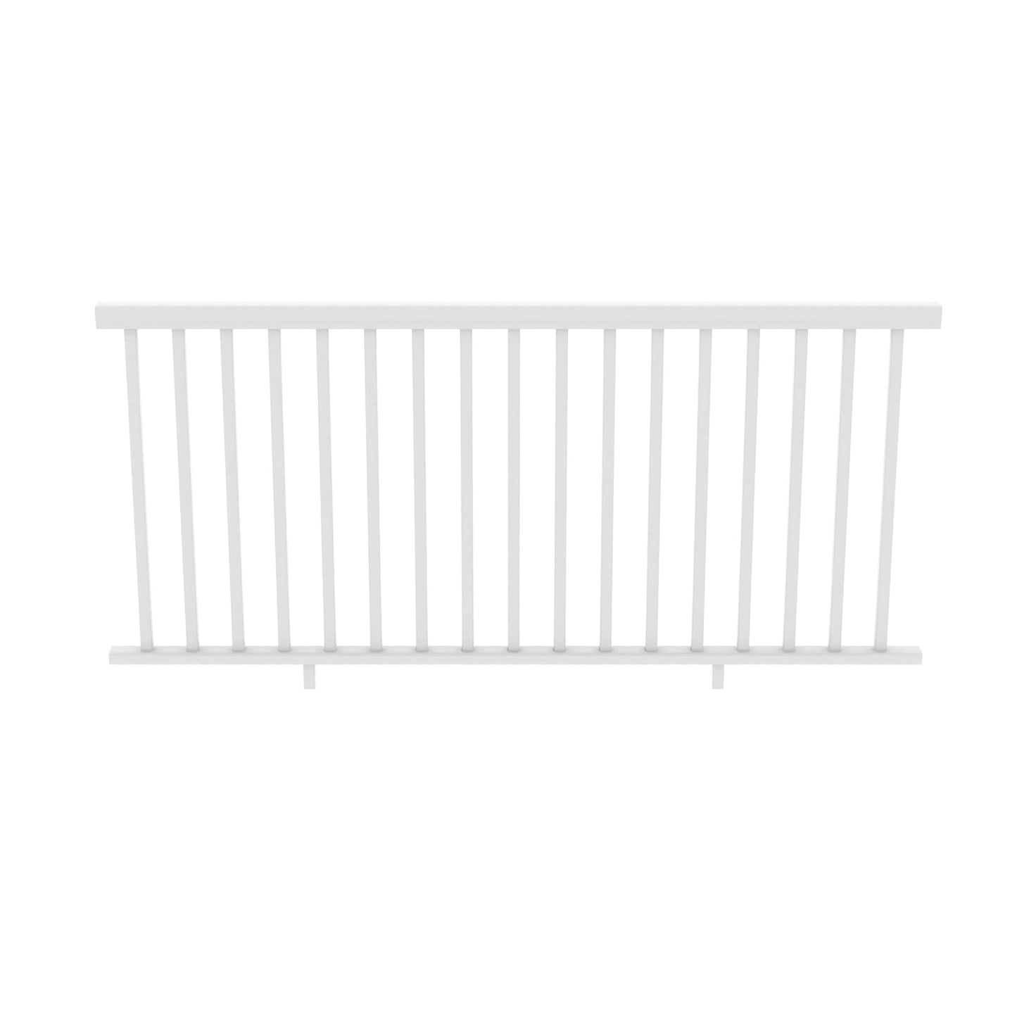 Deckorators Grab and Go 8-ft x 42-in White Composite Deck Rail Kit