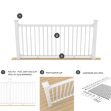 Deckorators Grab and Go 8-ft x 42-in White Composite Deck Rail Kit