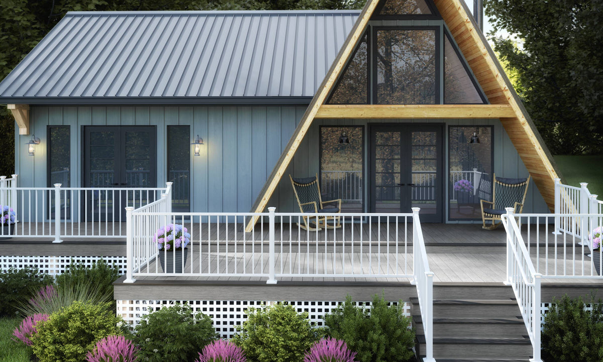 Deckorators 9.87-in x 2.89-in ADA Handrail Textured White Aluminum Post Connector