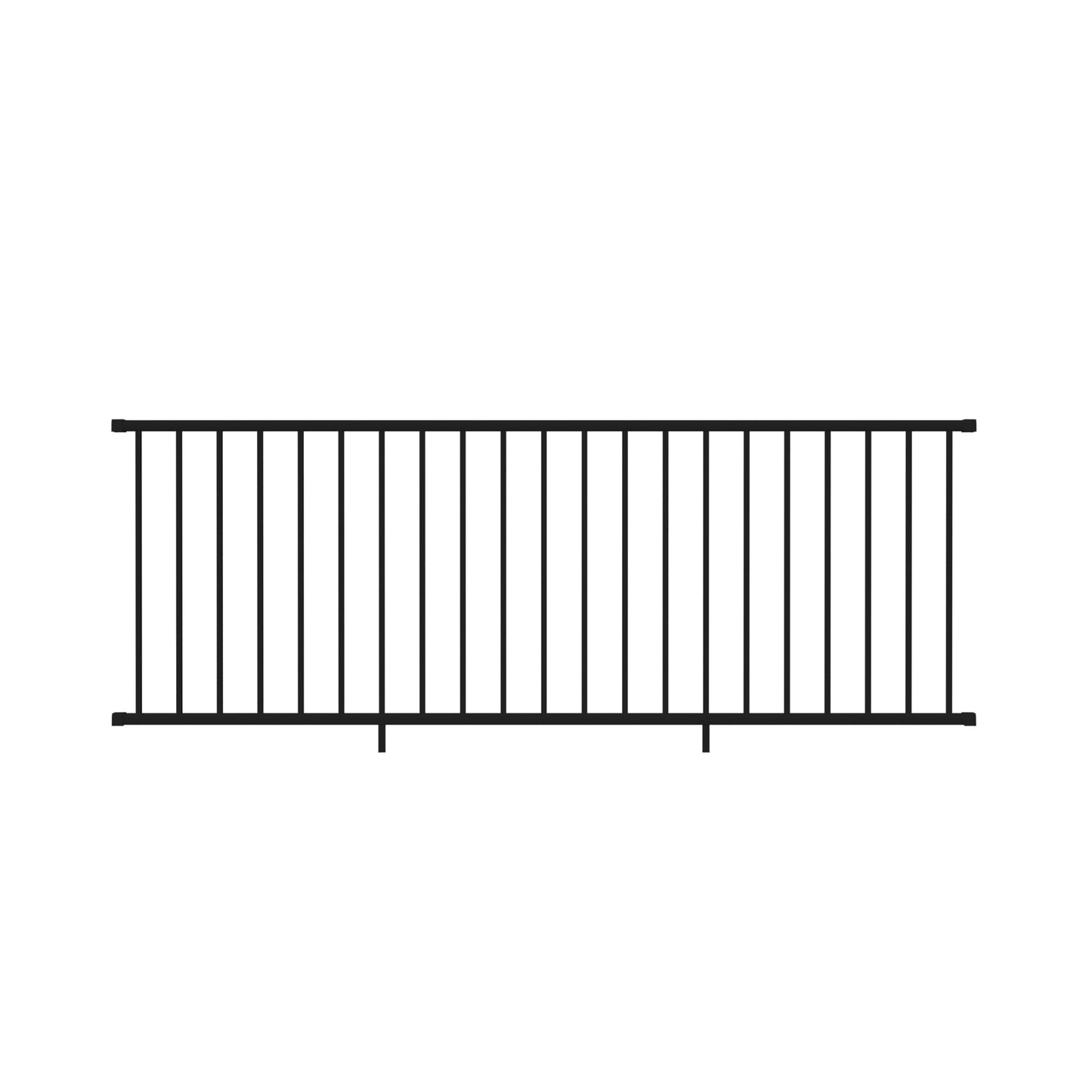 Deckorators Rapid Rail Matte Black Aluminum Deck Rail Kit
