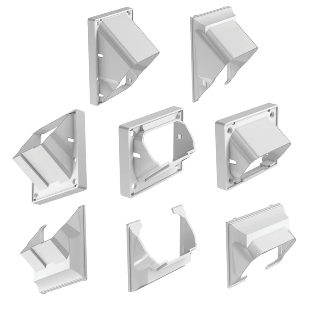 Deckorators Grab and Go White Composite Deck Stair Rail Kit