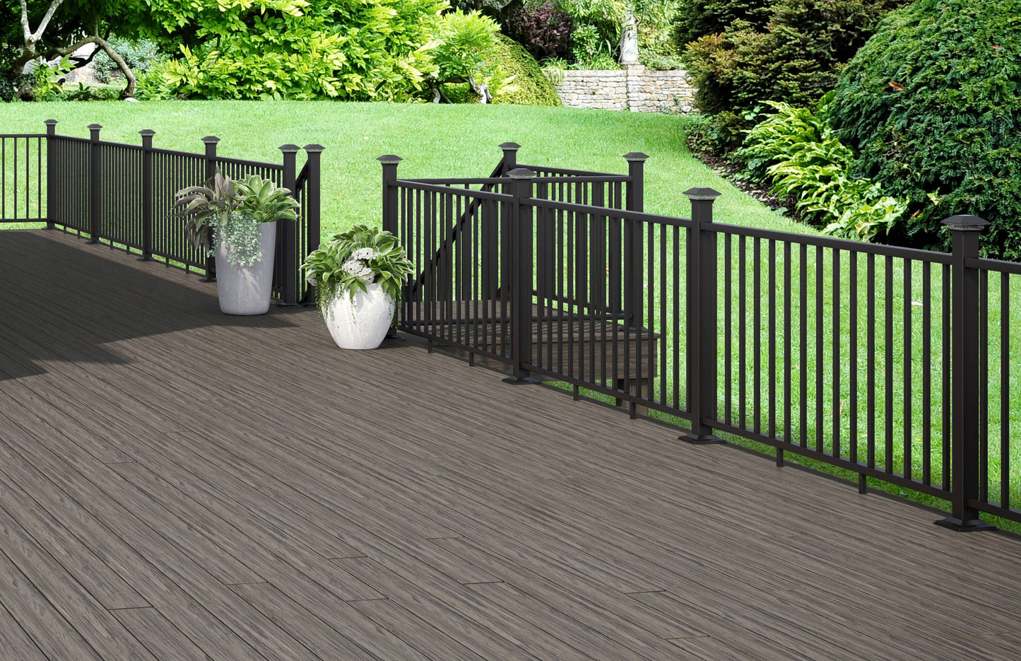 Deckorators Pre-Assembled Aluminum  Aluminum Deck Rail Kit