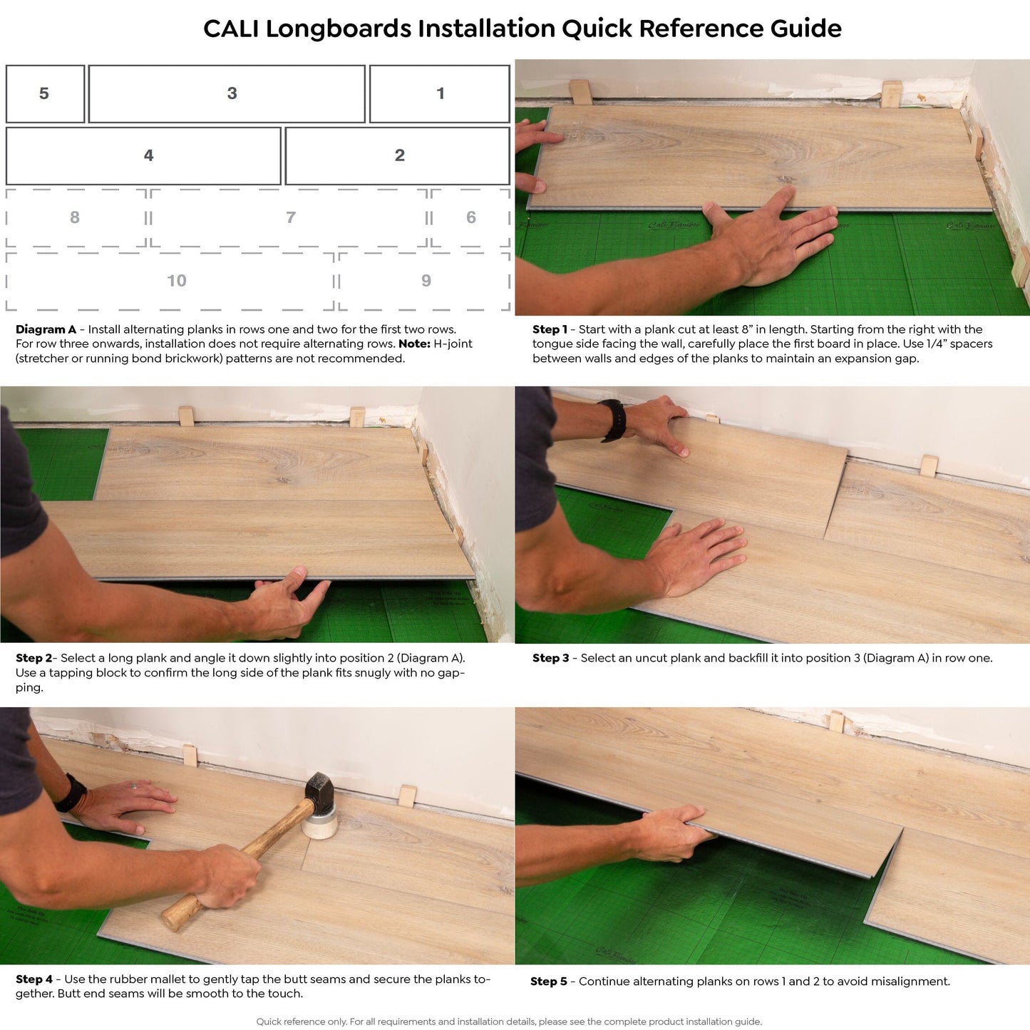 CALI Longboards Vinyl Pro Windswell Hickory 9-in Wide x 8-mm Thick Waterproof Interlocking Luxury Vinyl Plank Flooring (26.62-sq ft)