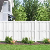 Freedom Oakworth 8.5-ft H x 5-in W White Vinyl End Fence Post (Unassembled)