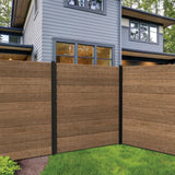 Freedom 6-ft H x 2-in W Black Steel Decorative Blank Fence Post