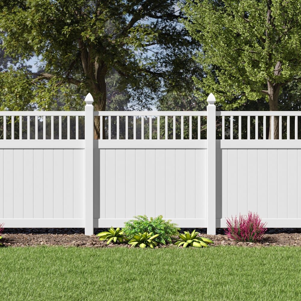 Freedom Freeport 6-ft H x 4-ft W White Vinyl Fence Gate Kit (Unassembled)