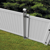 Freedom 4-in Silver Metal Post Insert For Vinyl Fence