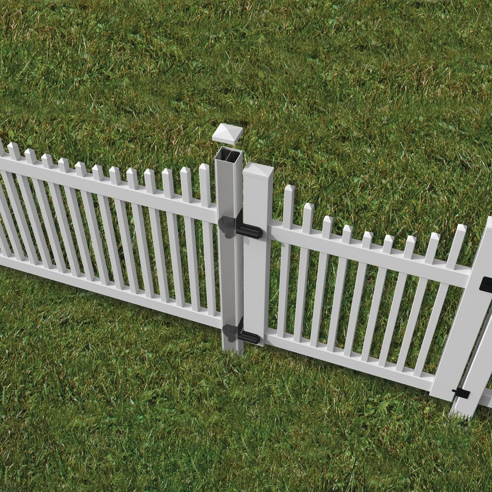 Freedom 4-in Silver Metal Post Insert For Vinyl Fence
